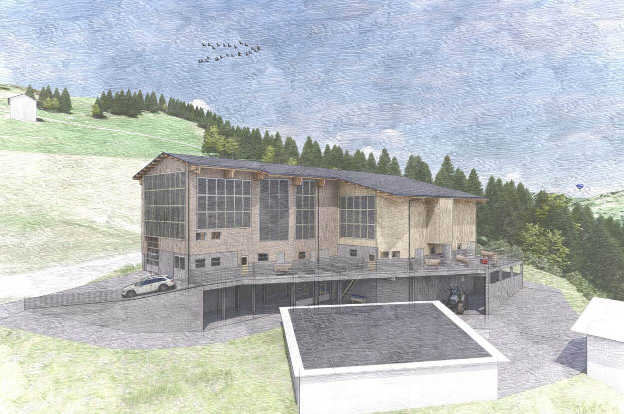 Milchviehstall mit Futterlager, Luven GR