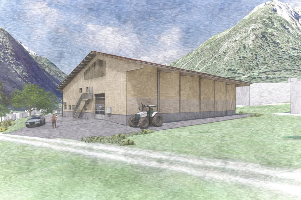 Mutterkuhstall mit Futterlager, Vättis SG