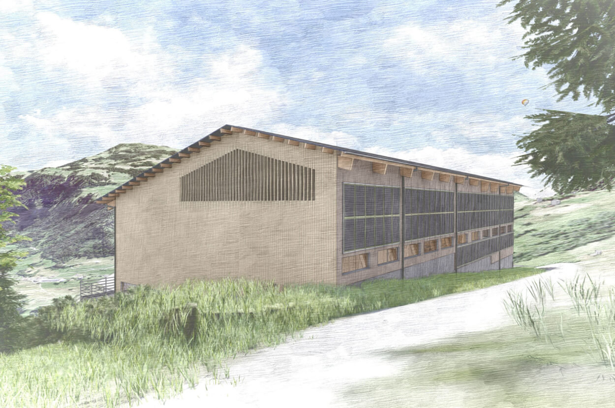 Milchviehstall mit Futterlager, Luven GR