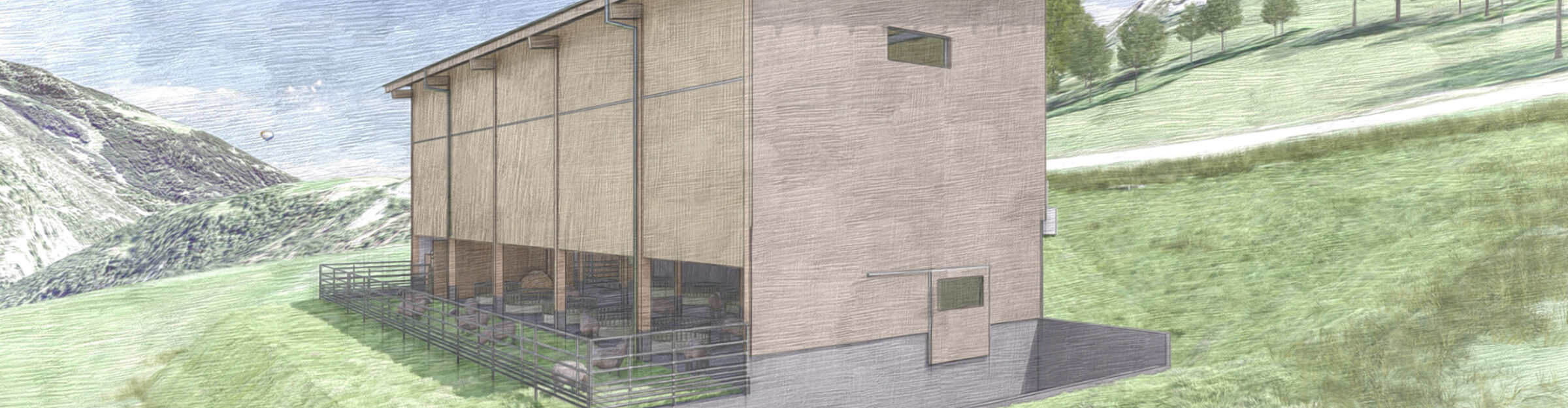 Ziegen- und Schafstall, Mon GR