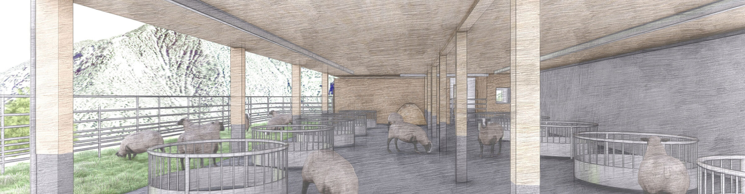 Ziegen- und Schafstall, Mon GR