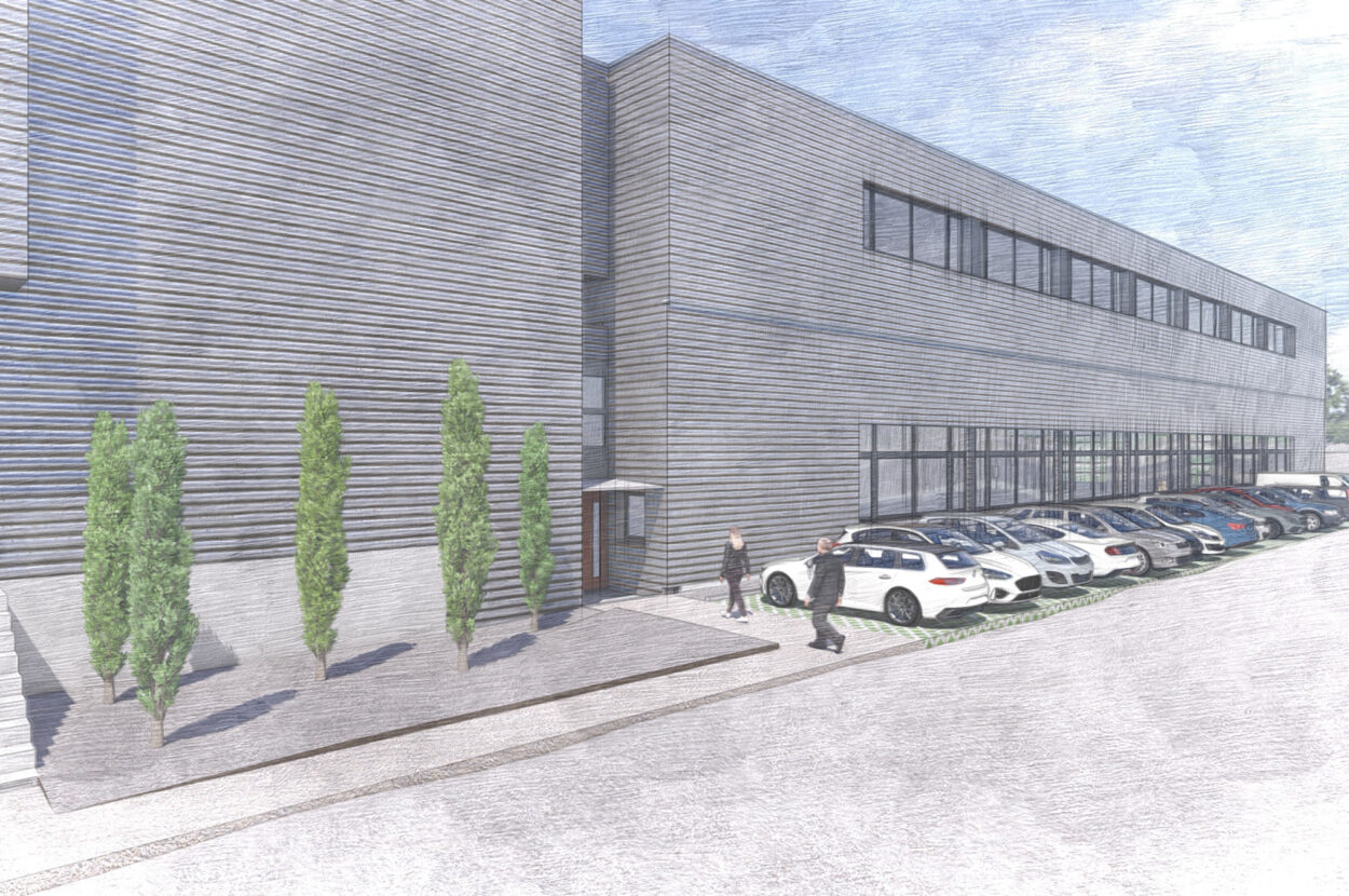 Gewerbegebäude, Aufstockung Werkhalle, Stuber Team AG, Rotkreuz ZG