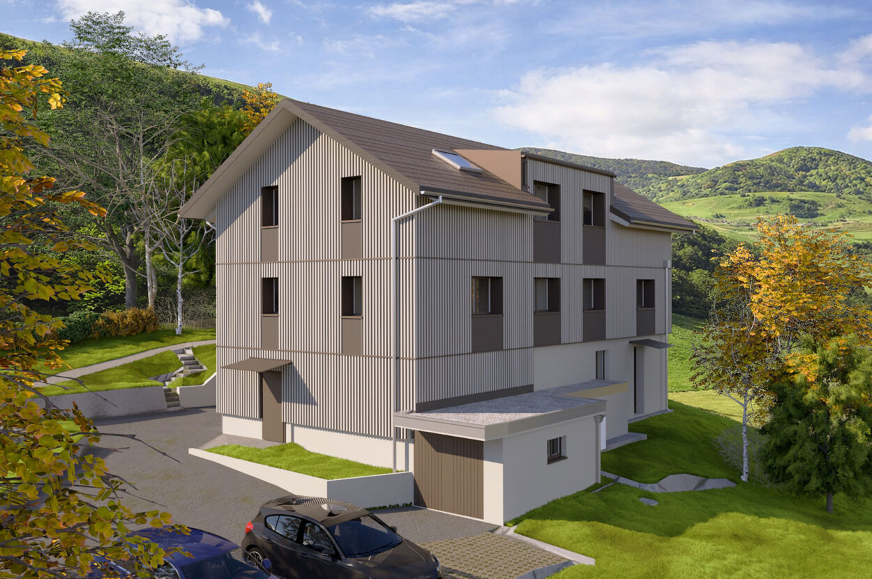 Zweifamilienhaus, Sanierung mit Teil-Ersatzneubau, Wilen bei Wollerau SZ