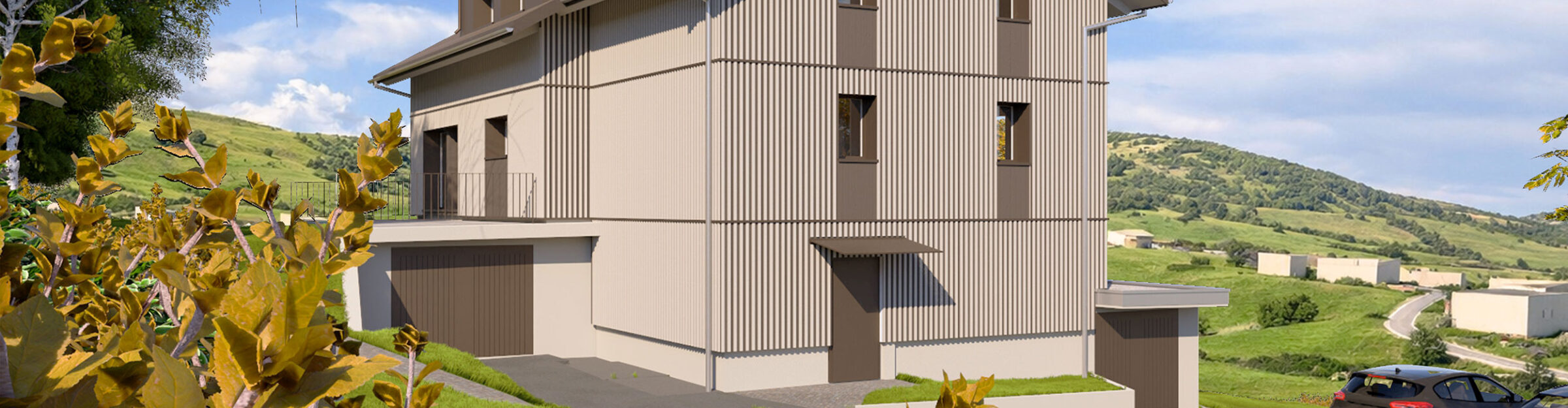 Zweifamilienhaus, Sanierung mit Teil-Ersatzneubau, Wilen bei Wollerau SZ