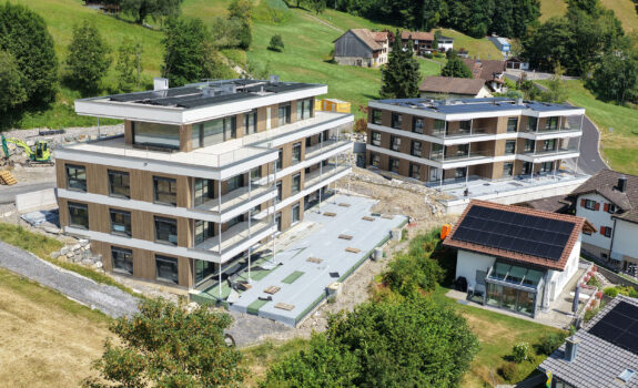 Mehrfamilienhäuser Wiitsicht, Rickenbach Schwyz, Umgebungsarbeiten