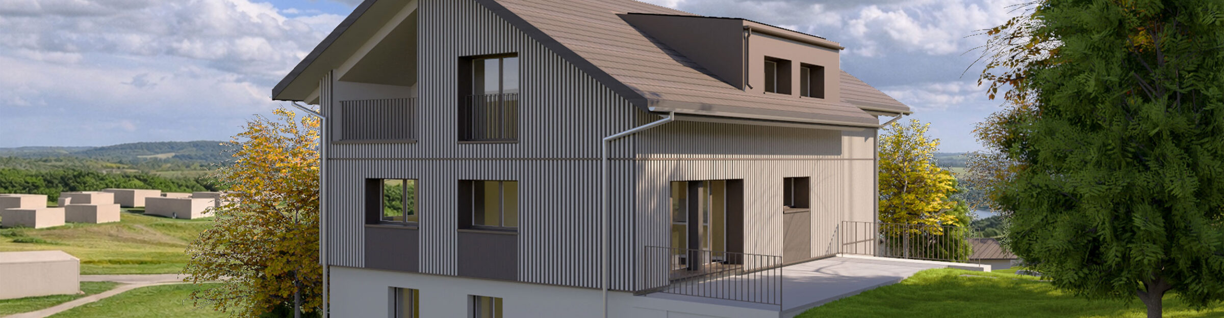 Zweifamilienhaus, Sanierung mit Teil-Ersatzneubau, Wilen bei Wollerau SZ