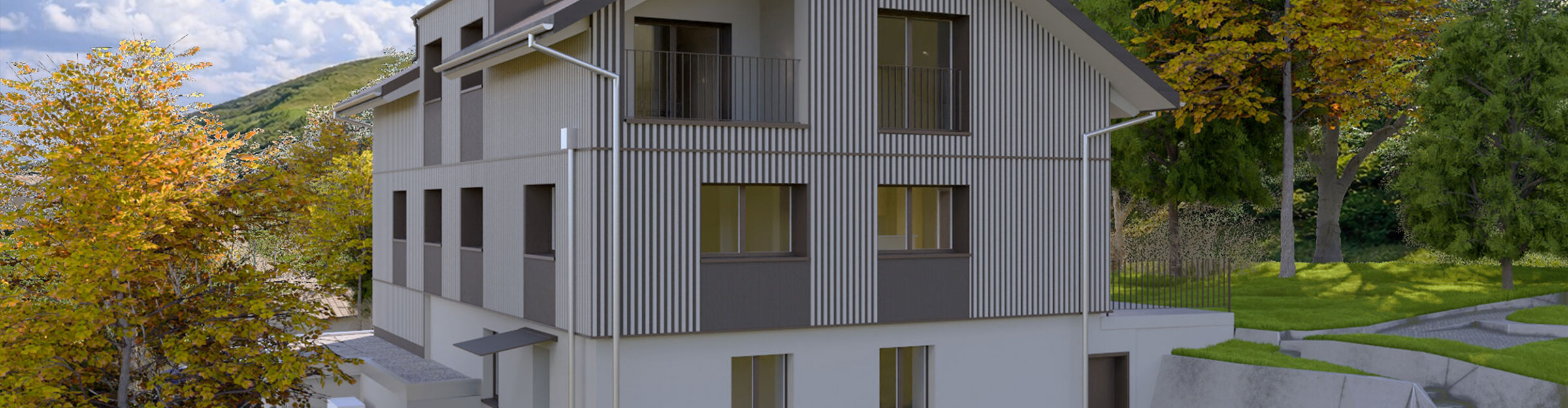 Zweifamilienhaus, Sanierung mit Teil-Ersatzneubau, Wilen bei Wollerau SZ