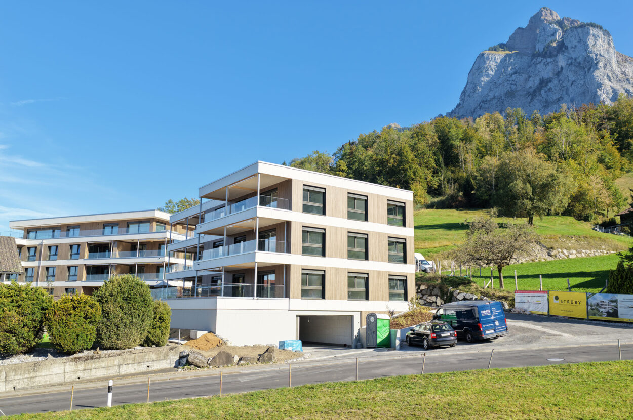 Mehrfamilienhäuser «wiitsicht», Rickenbach Schwyz, Umgebungsarbeiten