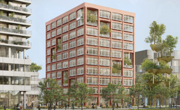 Visualisierung Geschäftshaus, Gebäudehülle Crea Tower I, Urban Assets Zug ZG