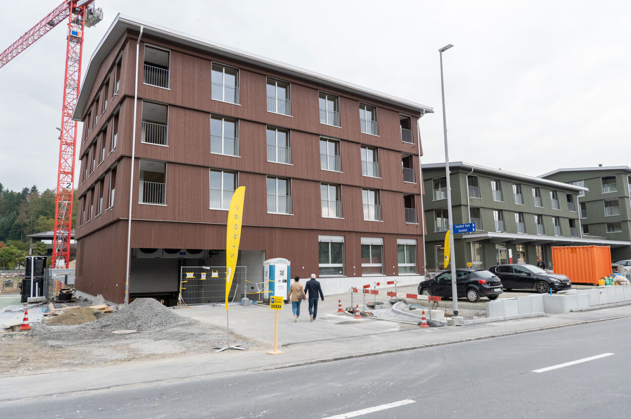 Tag der offenen Baustelle Mehrfamilienhäuser Schützenmattpark, Inwil LU