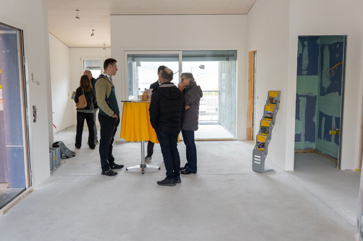 Tag der offenen Baustelle Mehrfamilienhäuser Schützenmattpark, Inwil LU